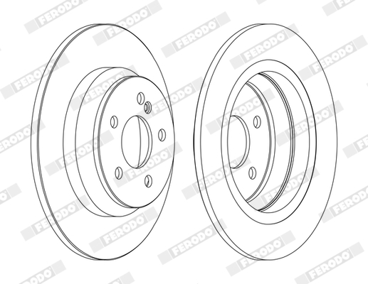 Brake Disc - DDF1675C FERODO