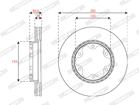 Brake Pad Set, disc brake - FDB4338 FERODO