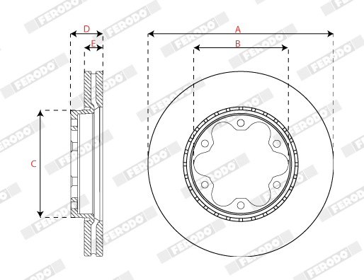 Kit pastiglie freno, Freno a disco - FDB4336 FERODO