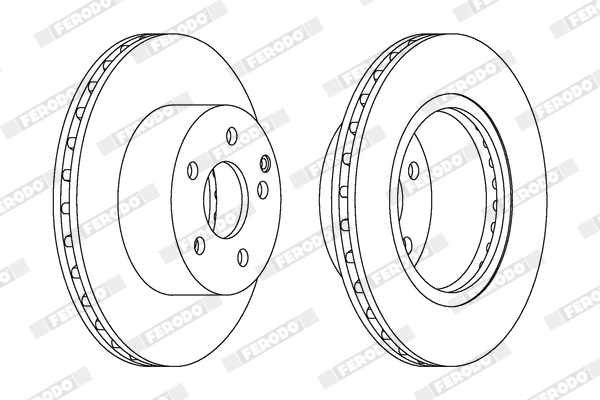 Brake Pad Set, disc brake - FDB1475 FERODO