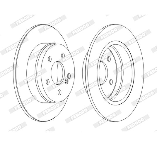 Brake Pad Set, disc brake - FDB1471 FERODO