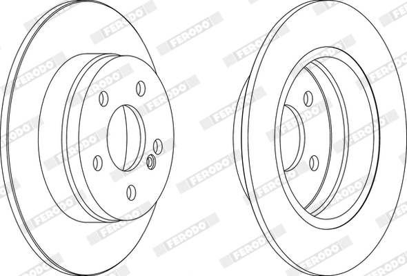 Brake Pad Set, disc brake - FDB1426 FERODO