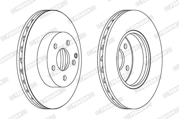 Brake Pad Set, disc brake - FDB1424 FERODO