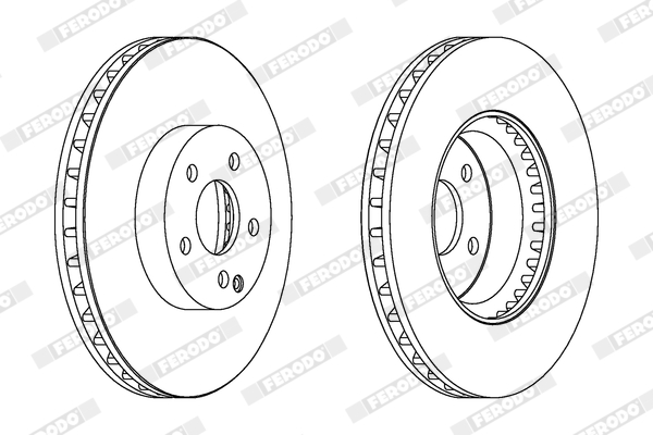 Brake Disc - DDF1692C-1 FERODO