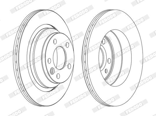 Brake Pad Set, disc brake - FDB1112 FERODO
