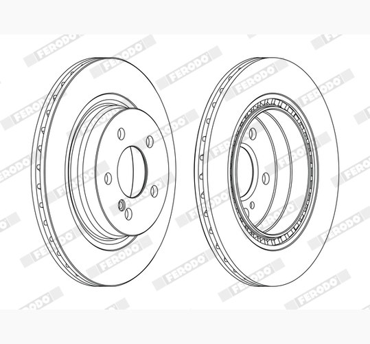 Brake Pad Set, disc brake - FDB1098 FERODO