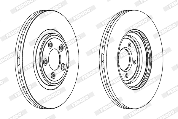 Brake Disc - DDF1702C-1 FERODO