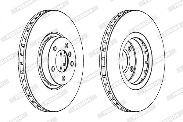 Brake Disc - DDF1713C-1 FERODO