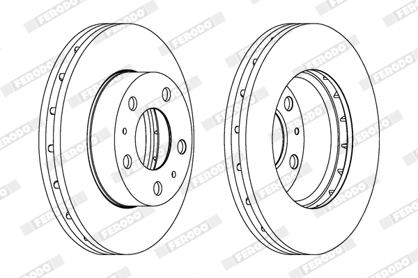 Brake Disc - DDF1718-1 FERODO