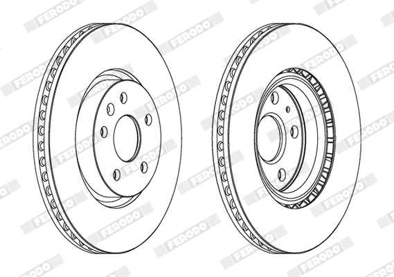 Brake Disc - DDF1723C-1 FERODO