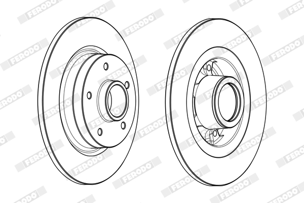 Brake Disc - DDF1731-1 FERODO