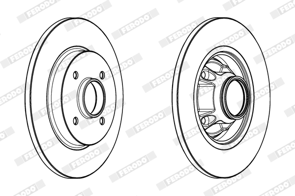 Brake Disc - DDF1735-1 FERODO