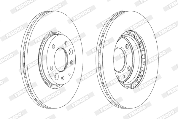 Brake Disc - DDF1739C FERODO