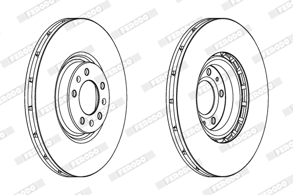 Brake Disc - DDF1368C-1 FERODO