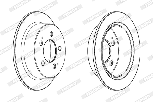 Brake Disc - DDF1753C FERODO