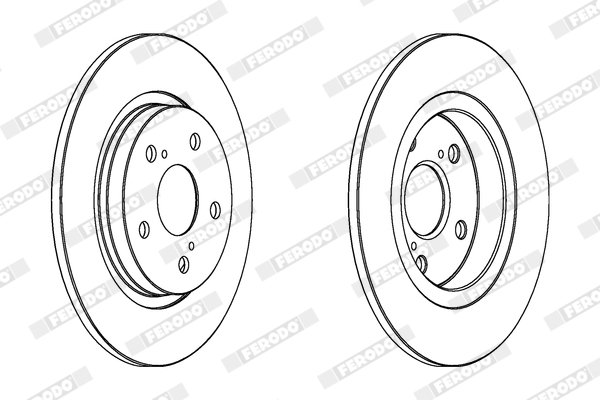 Brake Disc - DDF1755C FERODO