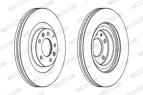 Brake Disc - DDF1767C-1 FERODO