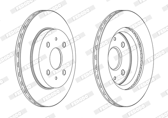 Brake Disc - DDF1178C FERODO