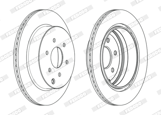 Brake Disc - DDF1785C FERODO