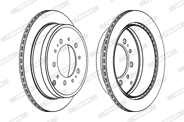 Brake Disc - DDF1799C-1 FERODO