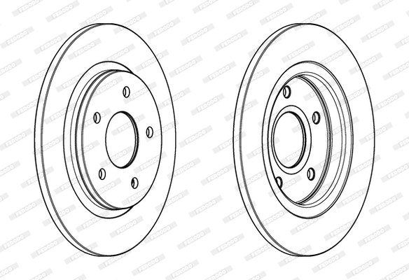 Brake Disc - DDF1808C FERODO