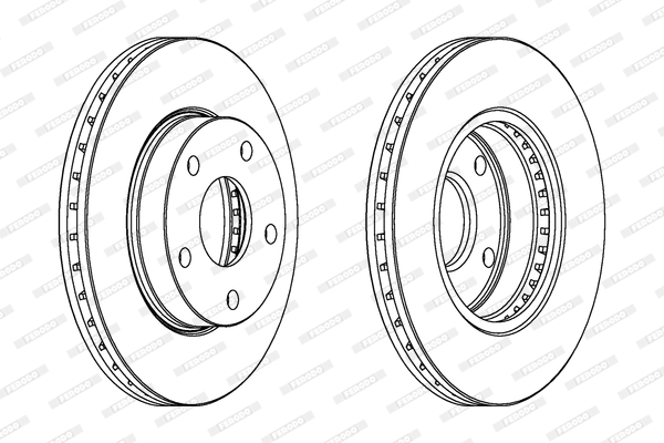 Brake Pad Set, disc brake - FVR1642 FERODO