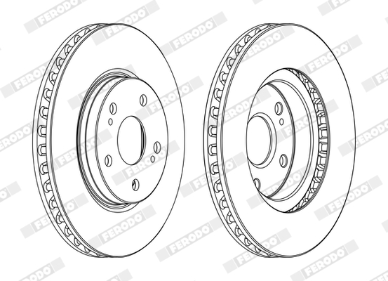 Brake Disc - DDF1814C FERODO