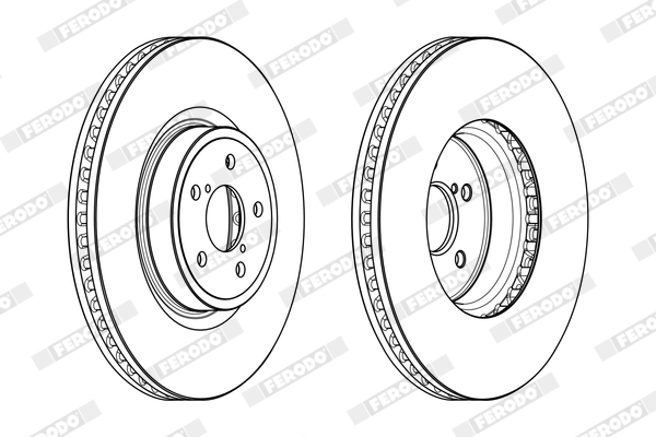 Brake Disc - DDF1841C-1 FERODO