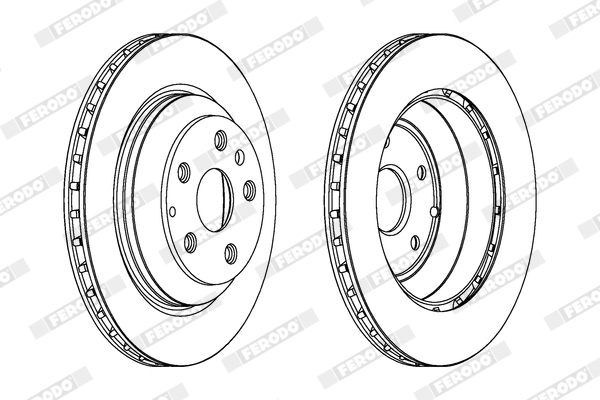 Brake Disc - DDF1855C-1 FERODO