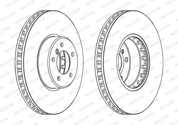 Brake Disc - DDF1867C-1 FERODO