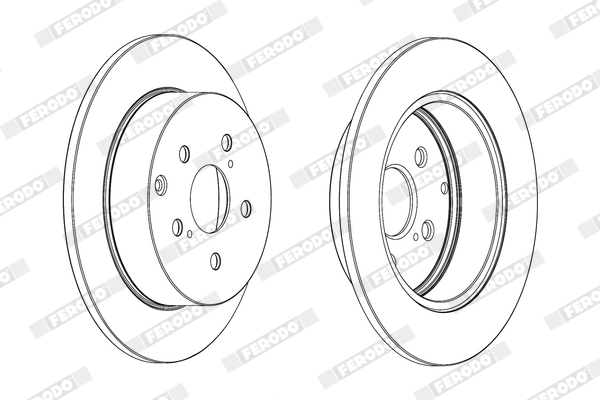 Brake Disc - DDF1881C FERODO