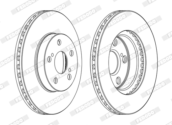 Brake Disc - DDF1886C FERODO