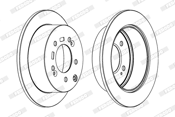 Brake Disc - DDF1945 FERODO