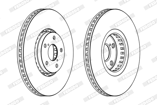 Brake Disc - DDF1957RC-1 FERODO
