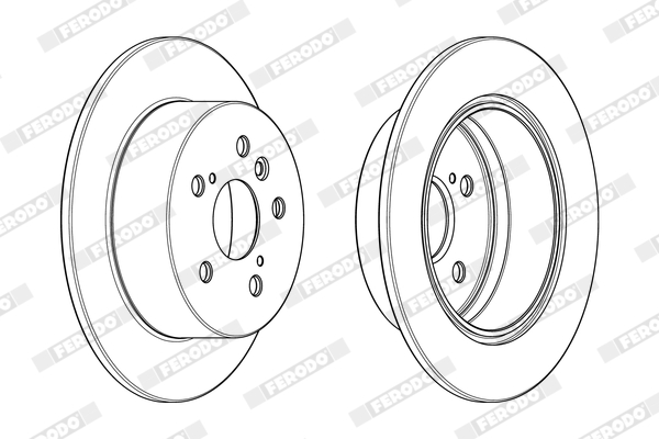 Brake Disc - DDF1980C FERODO