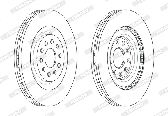 Brake Disc - DDF1985C FERODO