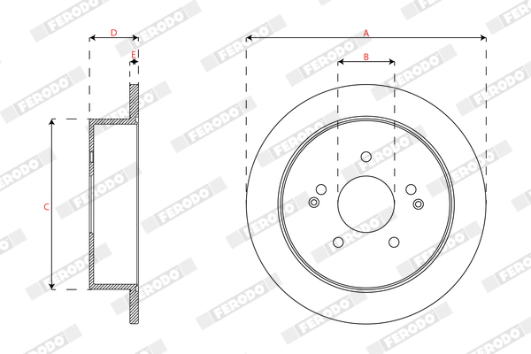 Brake Disc - DDF1992C FERODO