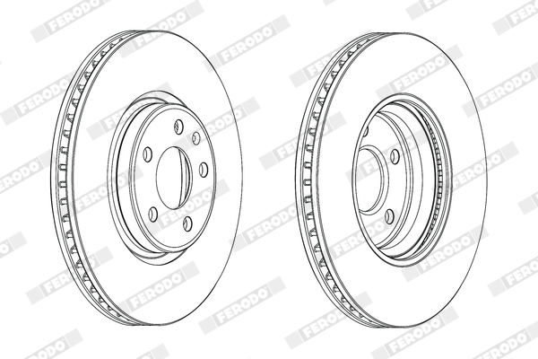Brake Disc - DDF1996C-1 FERODO
