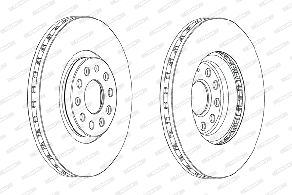 Brake Disc - DDF2016C-1 FERODO