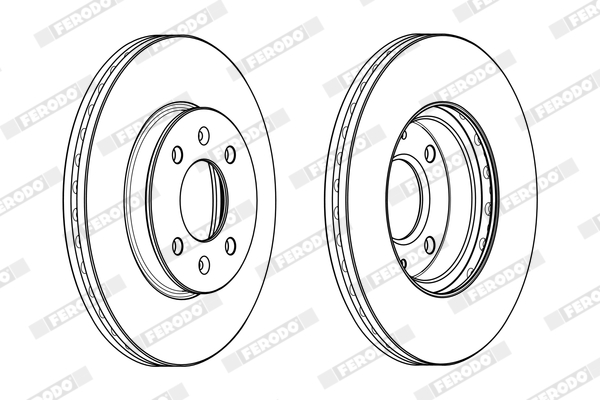 Brake Disc - DDF2089C FERODO