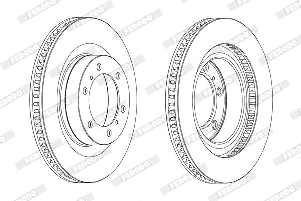 Brake Disc - DDF2093C-1 FERODO