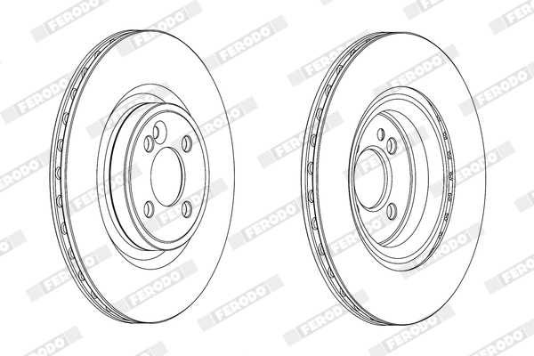 Brake Disc - DDF2127C FERODO