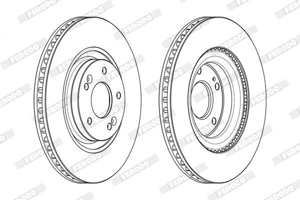 Brake Disc - DDF2199C FERODO