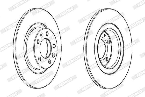 Brake Disc - DDF2297C FERODO