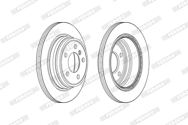 Brake Disc - DDF2313C FERODO