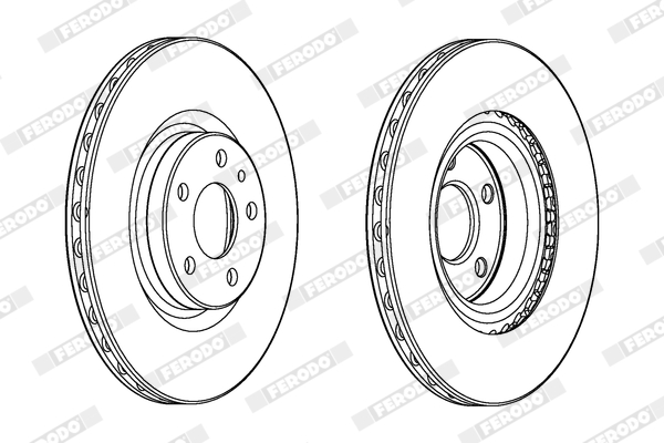 Brake Disc - DDF2329C FERODO