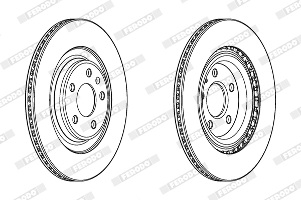 Brake Disc - DDF2383C FERODO