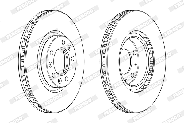 Brake Disc - DDF2401C-1 FERODO