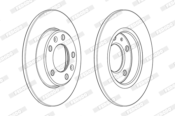 Brake Disc - DDF2406C FERODO