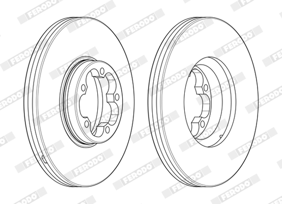 Brake Disc - DDF2468-1 FERODO